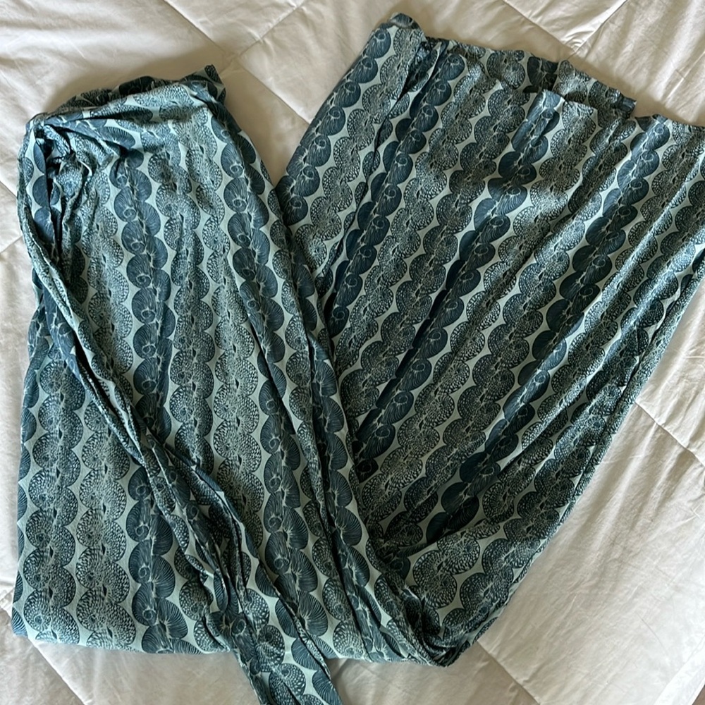 Manaola Blue Patterned Jumpsuit Romper